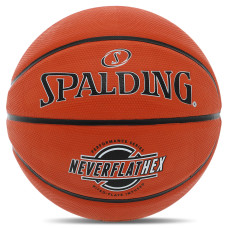 М'яч баскетбольний гумовий SPALDING NEVERFLAT HEX 84440Y розмір 7 помаранчевий