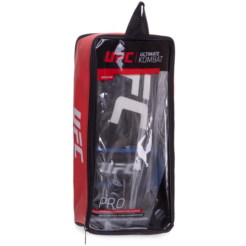 Рукавиці боксерські на липучці неопренові UFC PRO Washable UHK-75015 S-M синій
