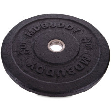 Бамперні диски гумові Bumper Plates MDbuddy TA-2676-5 51мм 5кг чорний