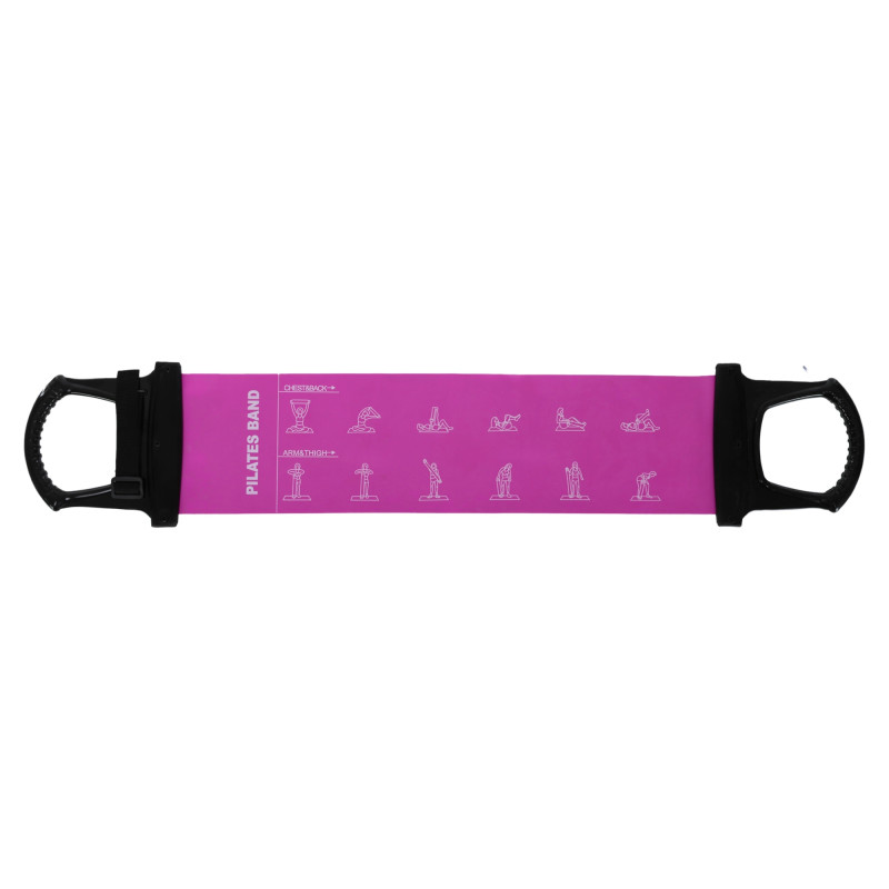 Стрічка-еспандер еластична для фітнесу та йоги з ручками Sport Pilates Band 8038