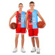 Форма баскетбольна дитяча NBA клуб Chicago Bulls 23 BA-6654 S-2XL червоний-блакитний