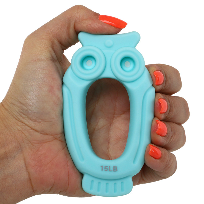 Еспандер кистьовий кільце OWL JELLO FI-4411 1шт навантаження 2,3-16кг кольору в асортименті Синій