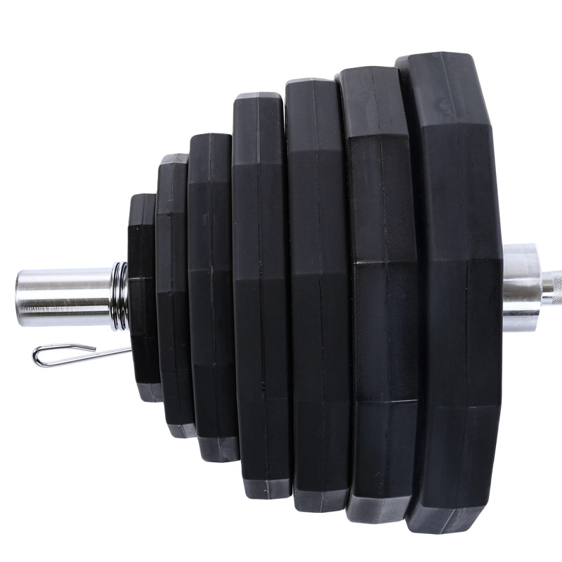 Блини диски поліуретанові 2 Handle металева втулка LiveUp LP8023-1_25 ø51мм 1,25кг чорний