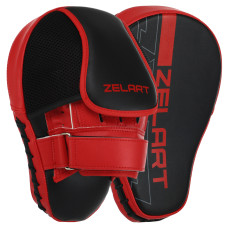 Лапа боксерська вигнута тренувальна PU ZELART BO-9057 26x19,5x8см 2штуки