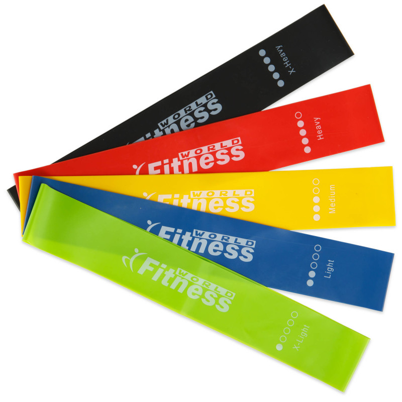 Набір резинок для вправ стрічки опору LOOP BANDS World Fitness FI-2184 5шт