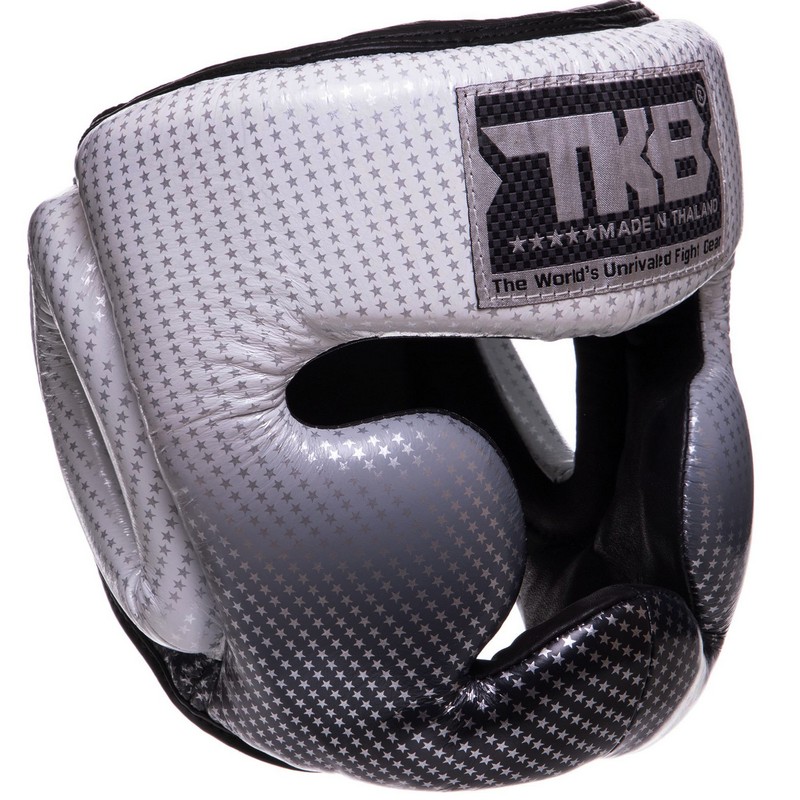 Шолом боксерський з повним захистом шкіряний TOP KING Super Star TKHGSS-01 S-XL Золотий