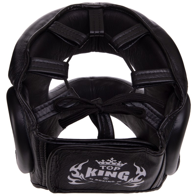 Шолом боксерський з бампером шкіряний TOP KING Pro Training TKHGPT-OC S-XL Червоний