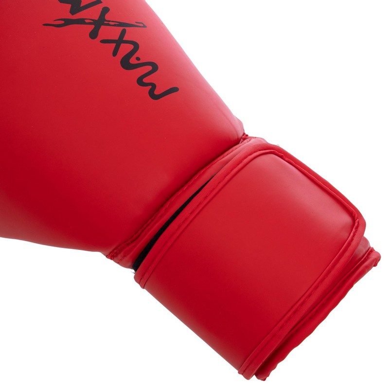 Рукавиці боксерські на липучці PU MAXXMMA GB01S 10-12 унцій Червоний