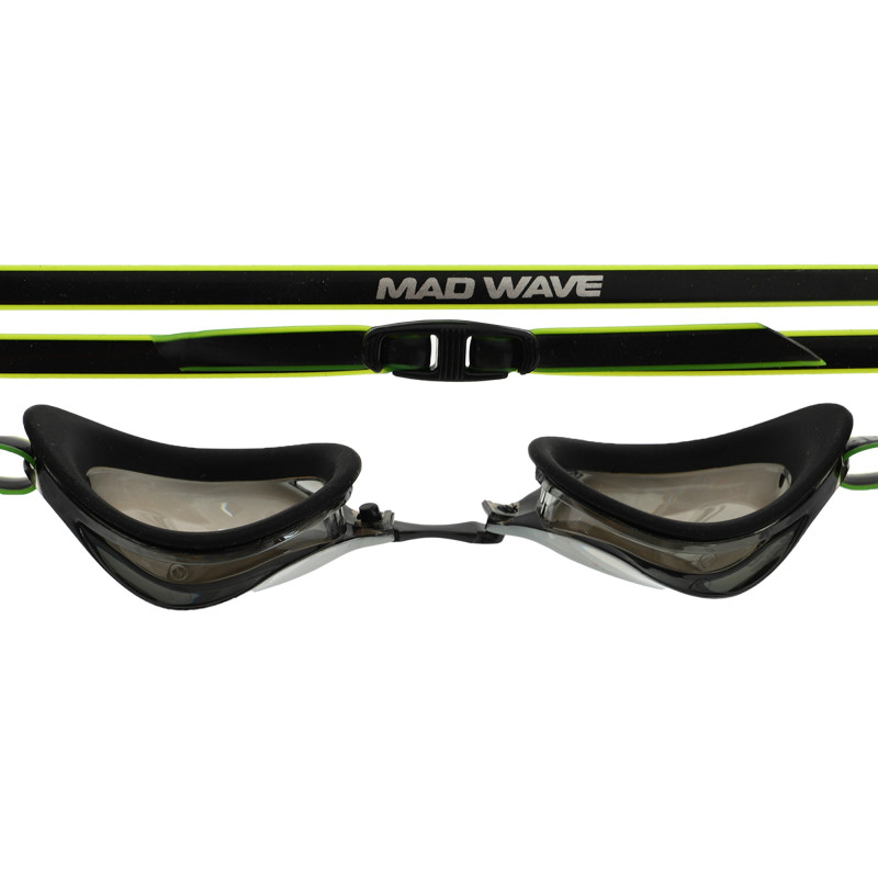 Окуляри для плавання стартові райдужні лінзи MadWave TURBO RACER II RAINBOW M045807