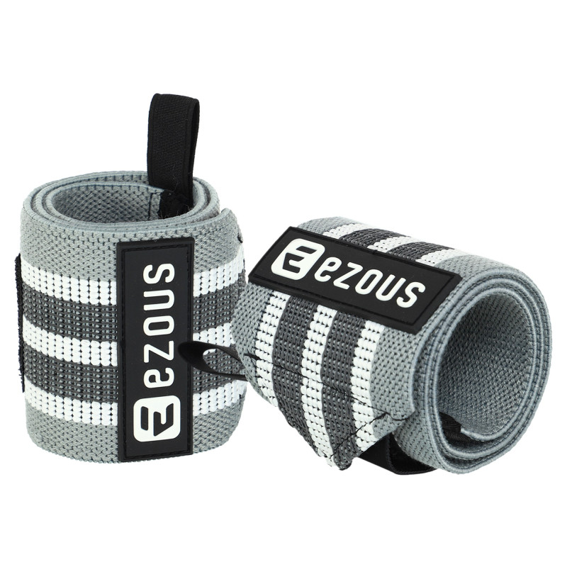Бинти кистьові для жиму STRONG WRIST WRAPS EZOUS C-05 2штуки фіолетовий-чорний