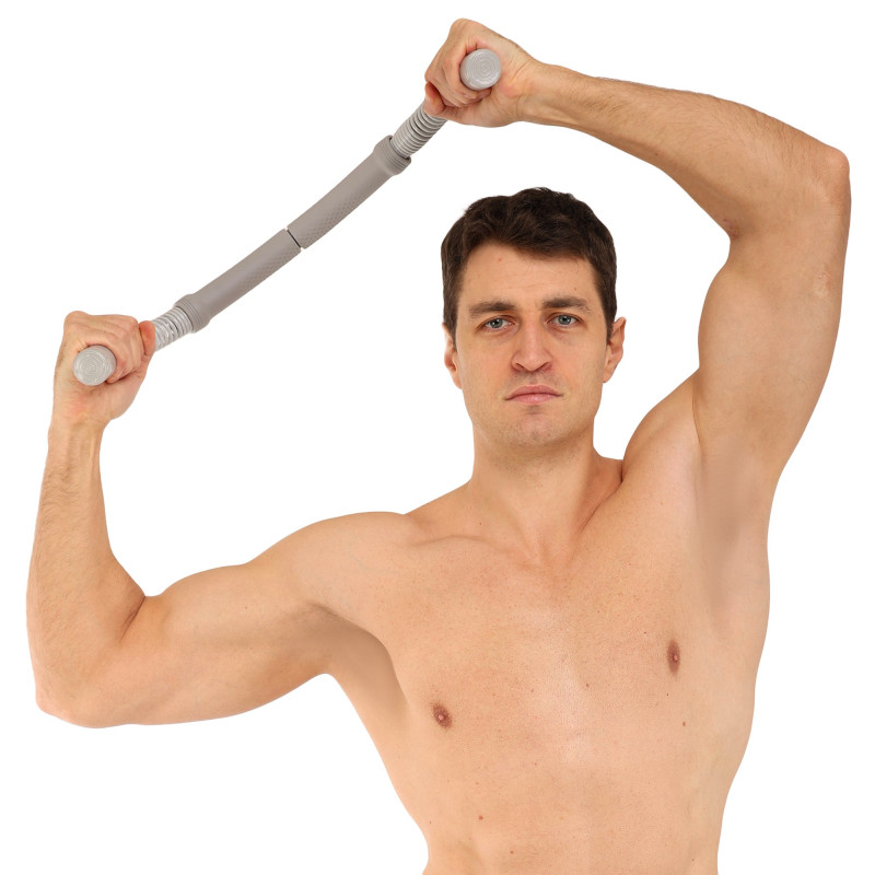 Канат бездротовий силовий тренажер 2в1 Cordless training battle rope Sport FI-5873 сірий