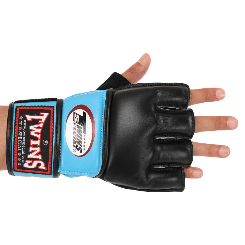 Рукавиці для змішаних єдиноборств MMA TWINS GGL-4 M-XL Чорний-червоний