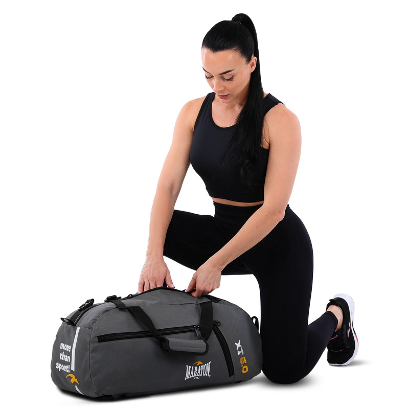 Рюкзак-сумка 2 в 1 MARATON BO-5116 55x30x25см сірий