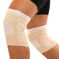 Наколінники спортивні еластичні компресійні MATSA MA-0026 M-L 2шт Бежевий