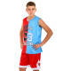 Форма баскетбольна дитяча NBA клуб Chicago Bulls 23 BA-6654 S-2XL червоний-блакитний
