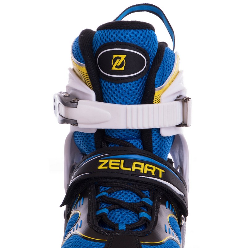 Роликові ковзани розсувні Zelart Z-1501 розмір 30-41 Синій-жовтий