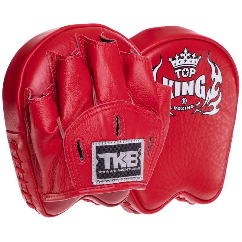 Міні-лапа боксерська зігнута тренувальна шкіра TOP KING Professional TKFMP 16x15x5см 2штуки