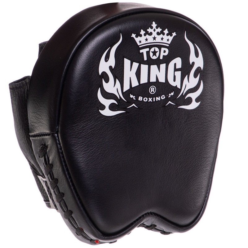 Міні-лапа боксерська зігнута тренувальна шкіра TOP KING Professional TKFMP 16x15x5см 2штуки