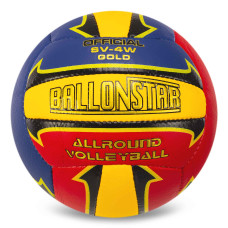 М'яч волейбольний BALLONSTAR LG0163 №5 PU бордовий-синій-жовтий