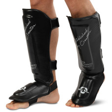 Захист гомілки та стопи для єдиноборств HARD TOUCH BO-5240 S-XL чорний