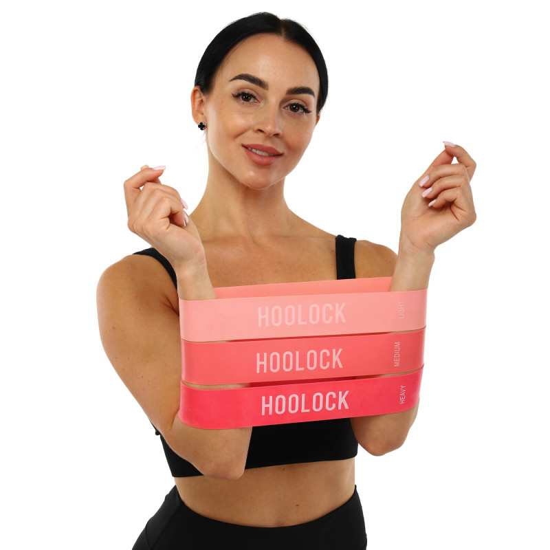 Набір резинок для вправ стрічки опору LOOP BANDS HOOLOCK FI-2863 3шт