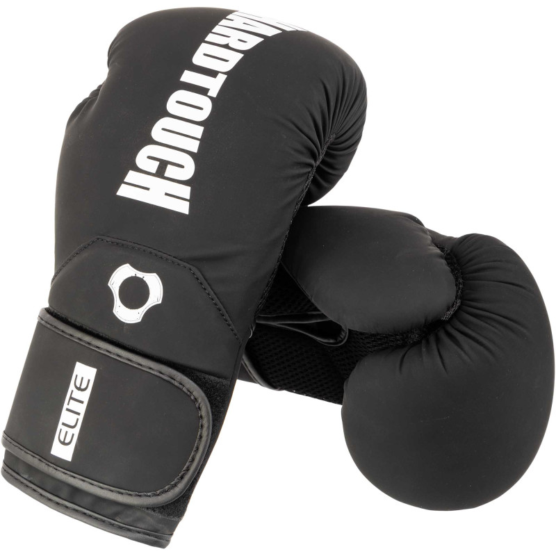Рукавиці боксерські на липучці PU HARD TOUCH BO-5229 10-14унцій Бордовий