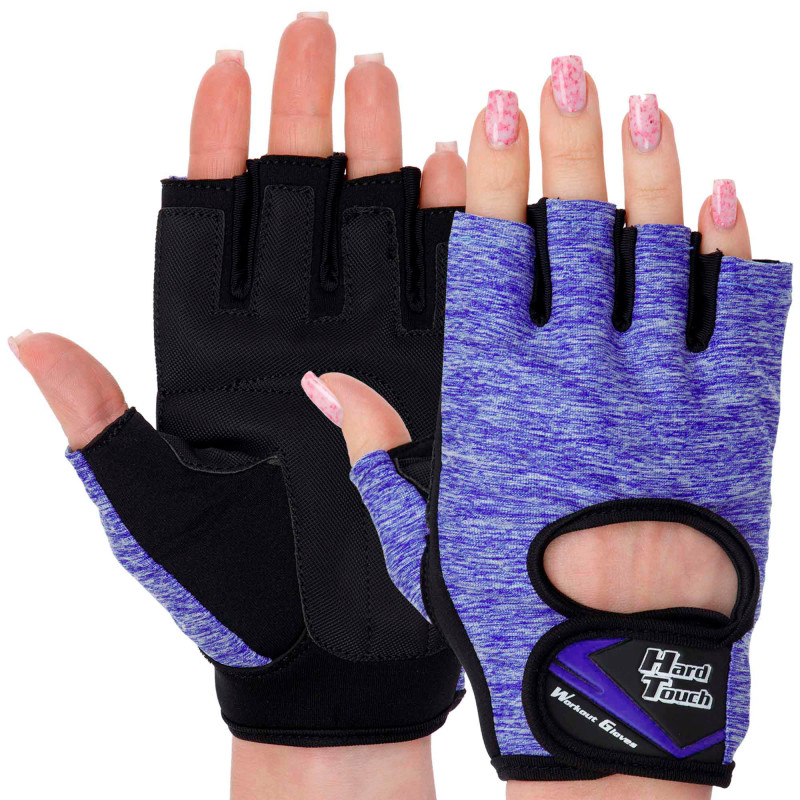 Рукавиці для фітнесу та тренувань HARD TOUCH FG-003 XS-XL Бузковий
