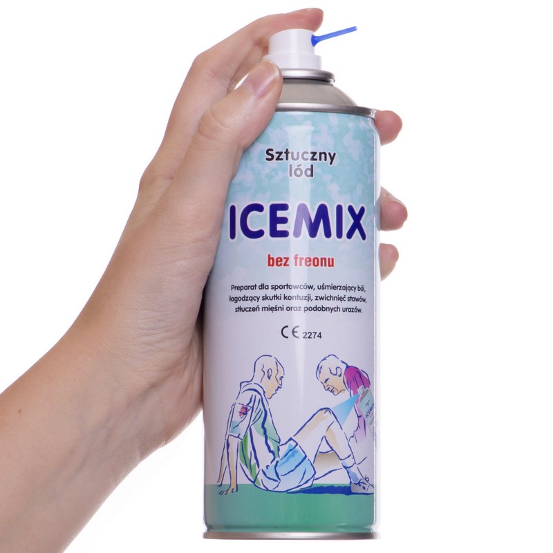Заморозка спортивна знеболюючий охолоджуючий спрей Sport ICEMIX 400мл