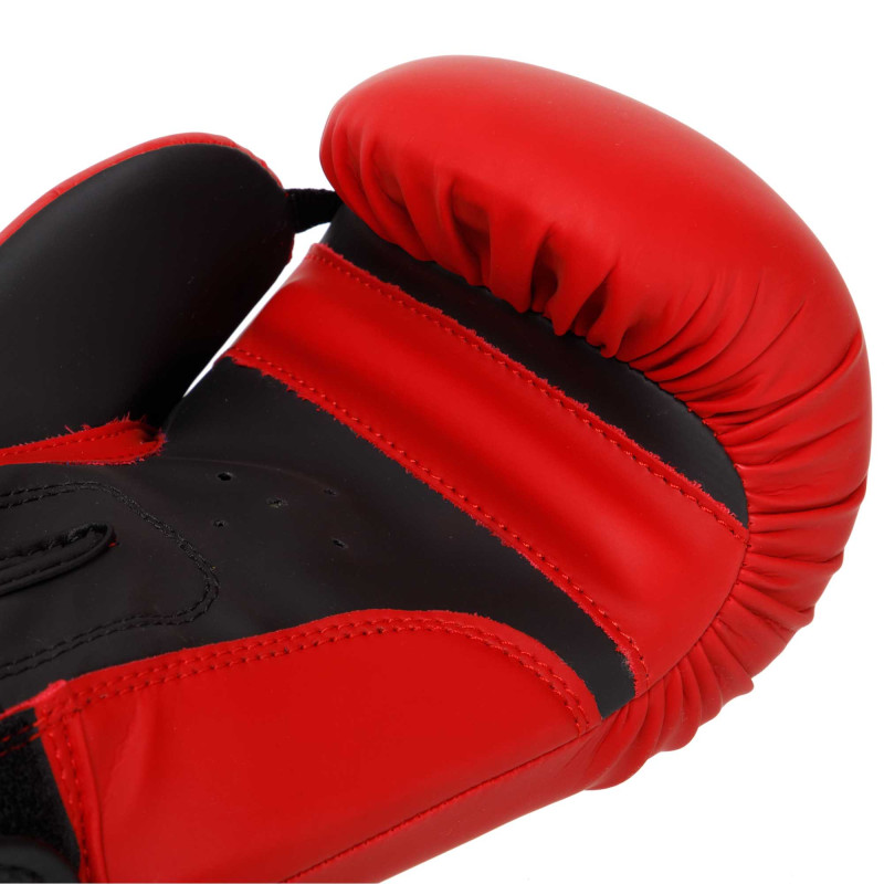 Рукавиці боксерські на липучці PU HARD TOUCH BO-4432 10-14 унцій Чорний-зелений