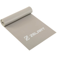 Стрічка еластична для фітнесу та йоги Zelart FI-7682-4 сірий