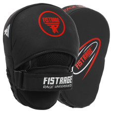 Лапа боксерська вигнута тренувальна шкіра FISTRAGE VL-4149 25х19х9см 2штуки