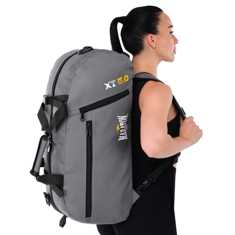 Рюкзак-сумка 2 в 1 MARATON BO-5116 55x30x25см сірий