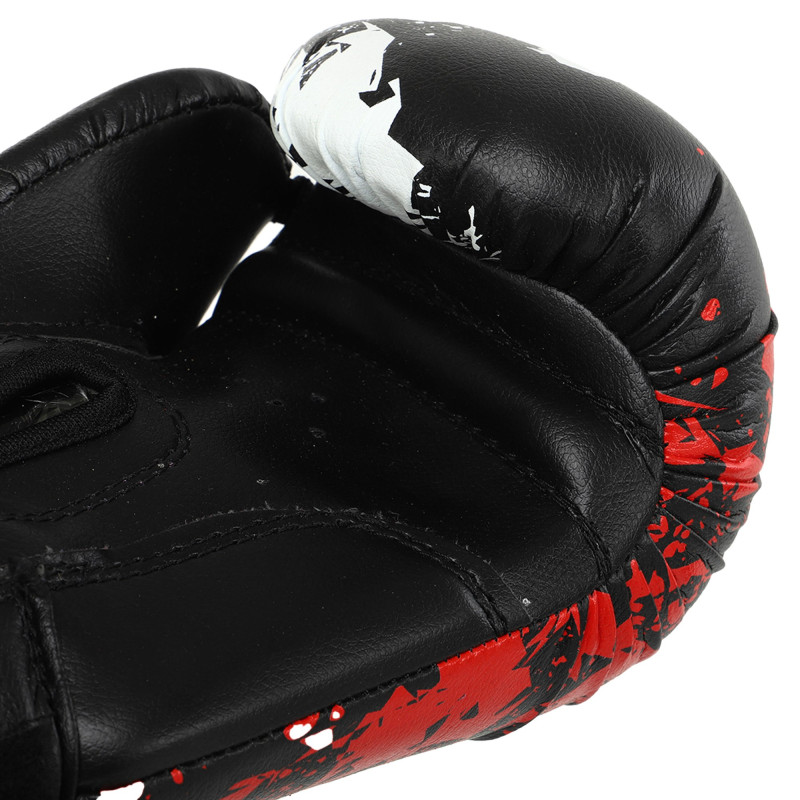 Рукавиці боксерські на липучці PVC MIKE TYSON VL-8448 10-14 унцій Чорний