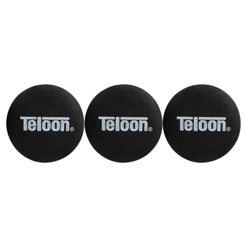 Набір м'ячів для сквошу TELOON TSQ0023 3шт чорний