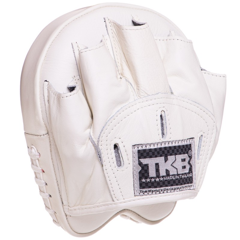 Міні-лапа боксерська зігнута тренувальна шкіра TOP KING Professional TKFMP 16x15x5см 2штуки