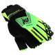 Рукавиці воротарські професійні із захистом пальців SOCCERMAX GK-4317 розмір 7-11 Блакитний-салатовий