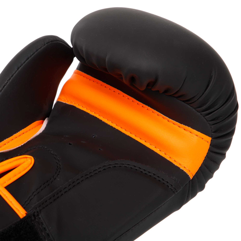 Рукавиці боксерські на липучці PU HARD TOUCH BO-4432 10-14 унцій Чорний-зелений