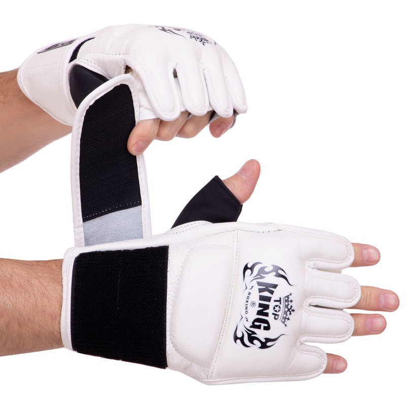 Рукавиці для змішаних єдиноборств MMA TOP KING Ultimate TKGGU S-XL Чорний