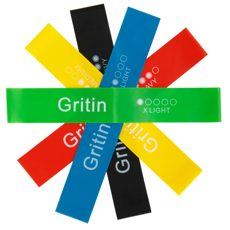 Набір резинок для вправ стрічки опору LOOP BANDS GRITIN FI-3106 5шт