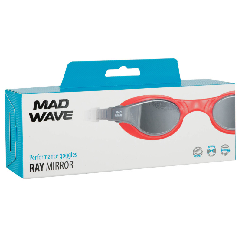 Окуляри для плавання дорослі дзеркальні лінзи MadWave RAY Mirror M042002