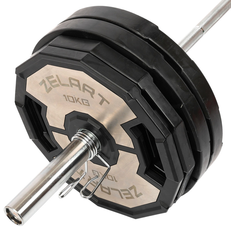 Млинці диски гумові 2 Handle металева втулка Zelart TA-4792-25 51мм 25кг чорний