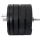 Бамперні диски гумові Bumper Plates LiveUp LP8331-20 ø50.5мм 20кг чорний