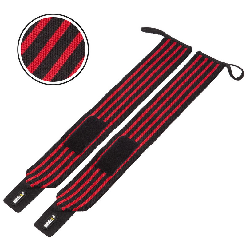 Бинти кистьові для жиму STRENGTH WRIST WRAPS MUTE 9905-1 2штуки