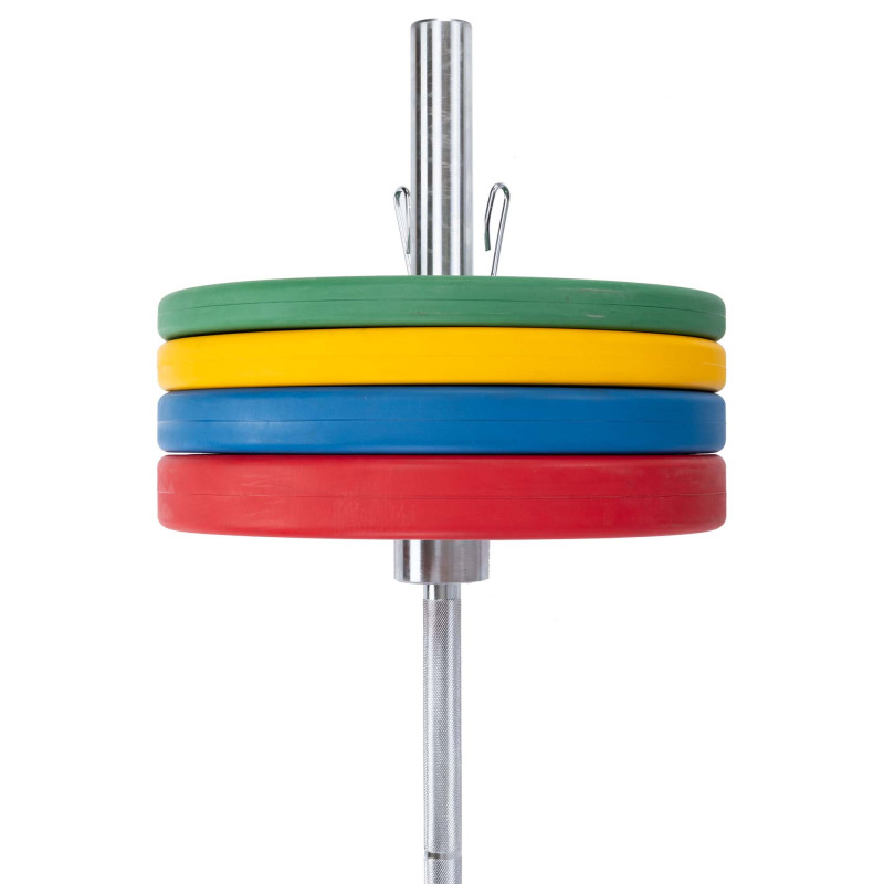 Бамперні диски гумові Bumper Plates LiveUp LP8335-25 ø50.5мм 25кг червоний
