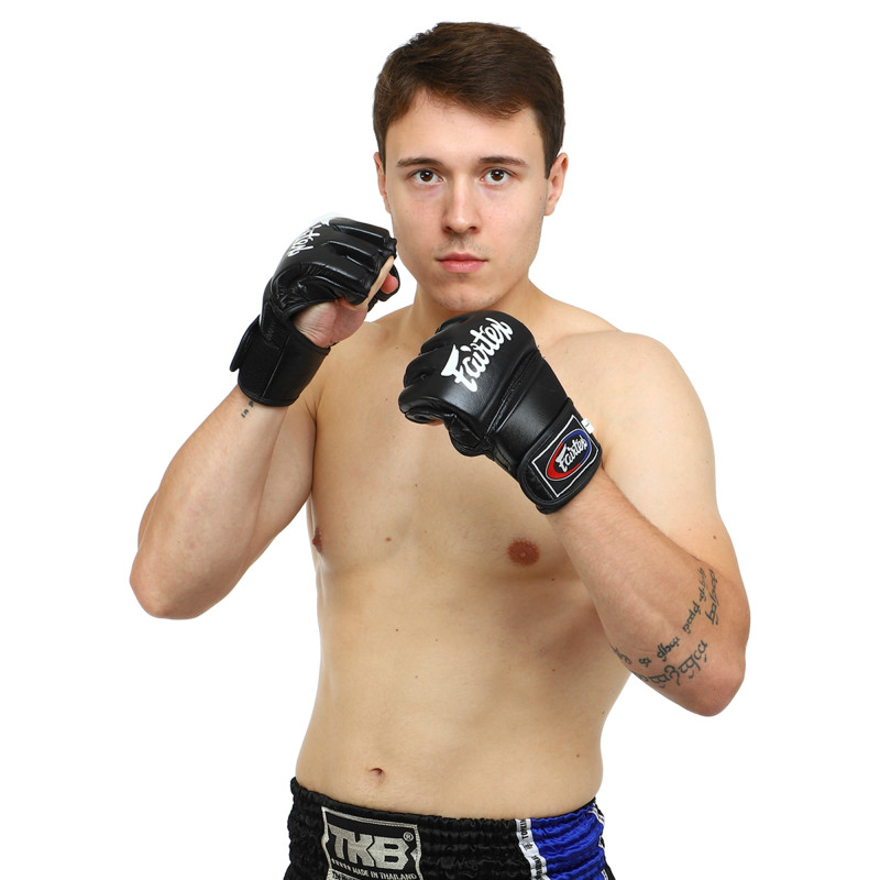 Рукавиці для змішаних єдиноборств MMA FARTEX BO-0582 S-XL Чорний