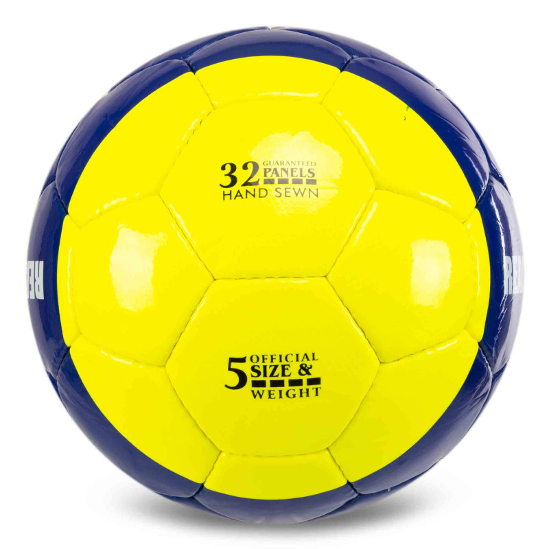 М'яч футбольний BALLONSTAR REAL MADRID CRYSTAL FB-7959 №5 PU жовтий-темно-синій