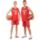 Форма баскетбольна дитяча NBA клуб Houston Rockets 13 BA-0966 S-2XL Білий-червоний