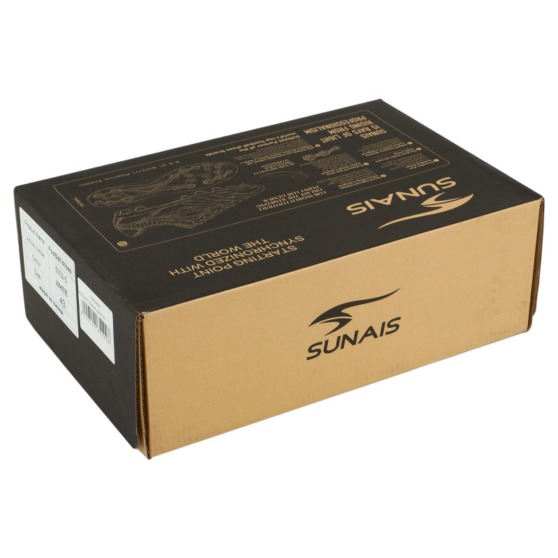 Сороконіжки футбольні SUNAIS 5002-39-45-3 розмір 39-45 білий-чорний