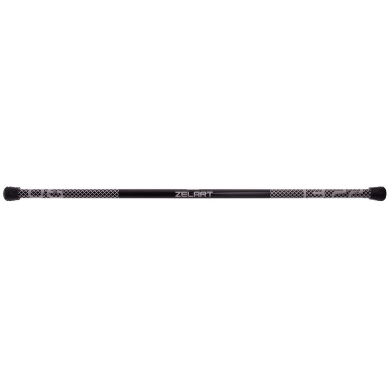 Бодібар Body Bar Zelart FI-2611-6 вага 6кг чорний-сірий