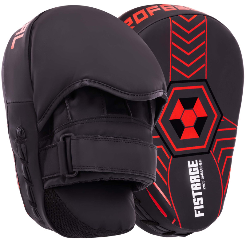 Лапа боксерська вигнута тренувальна FLEX FISTRAGE VL-5485 24x18x6см 2штуки